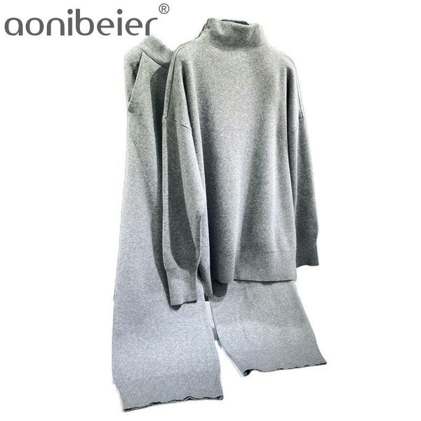 women's tracksuits aonibeier womens oversized spring rib-knit pullover sweater & long pants 2 piece outfits tracksuit sports wear set, Gray
women's tracksuits aonibeier womens oversized spring rib-knit pullover sweater & long pants 2 piece outfits tracksuit sports wear set, Gray