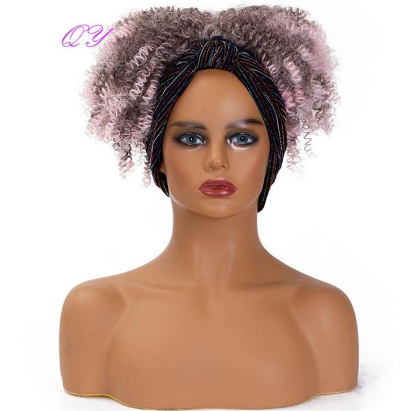 synthetic wigs qy hair colorful headband turban short pink red ombre black grey warp curly for ladies
synthetic wigs qy hair colorful headband turban short pink red ombre black grey warp curly for ladies