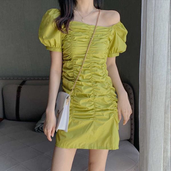 ins fashion europe folds vintage dress summer harajuku high waist solid color square collar casual women 210608, Black;gray
ins fashion europe folds vintage dress summer harajuku high waist solid color square collar casual women 210608, Black;gray