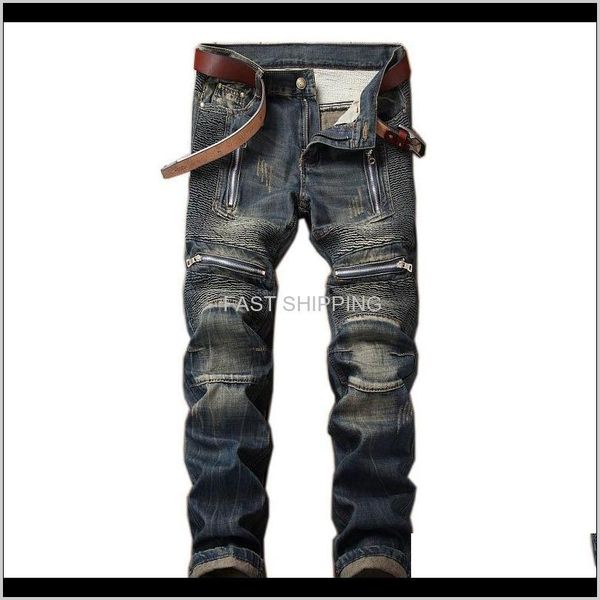 mens jeans biker pleated pants zipper motorcycle denim trousers for male plus size 2942 digym jkhs8, Blue
mens jeans biker pleated pants zipper motorcycle denim trousers for male plus size 2942 digym jkhs8, Blue