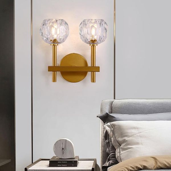 modern and simple bedside wall lamp crystal corrugated lampshade bedroom aisle staircase nordic luxury
modern and simple bedside wall lamp crystal corrugated lampshade bedroom aisle staircase nordic luxury