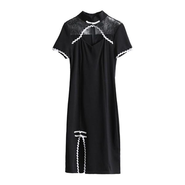 ethnic clothing large modified cheongsam summer lace split dress retro chinese women's wear, Red
ethnic clothing large modified cheongsam summer lace split dress retro chinese women's wear, Red