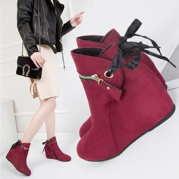 boots woman fashion comfort footwear female autumn women wedge high heels suede ankle ladies shoes zipper lace up, Black
boots woman fashion comfort footwear female autumn women wedge high heels suede ankle ladies shoes zipper lace up, Black