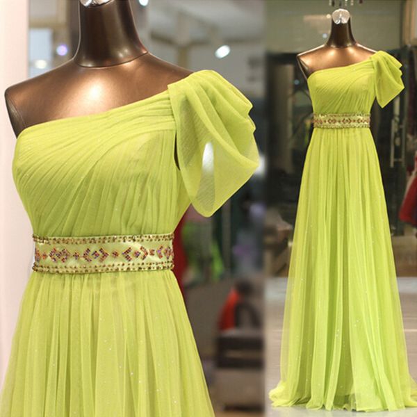chiffon long prom dresses one shoulder beaded pleated formal evening gowns custom made, Black
chiffon long prom dresses one shoulder beaded pleated formal evening gowns custom made, Black