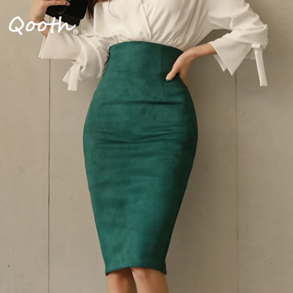 qooth green velvet slimming skirt women's spring autumn high waist split korean style all-match thin skirt elegant sweet qt567 210518, Black
qooth green velvet slimming skirt women's spring autumn high waist split korean style all-match thin skirt elegant sweet qt567 210518, Black