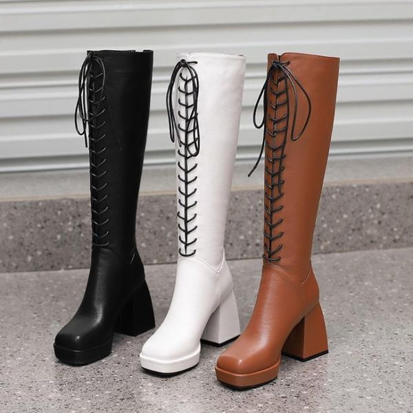 boots women's platform knee thigh lace up hoof high heel pu leather shoes riding punk 4colors plus big size winter 2022, Black
boots women's platform knee thigh lace up hoof high heel pu leather shoes riding punk 4colors plus big size winter 2022, Black