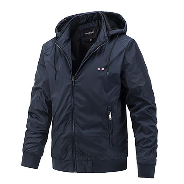 men's jackets yi yuan casual hooded jacket hombre fashion windproof homme park, Black;brown
men's jackets yi yuan casual hooded jacket hombre fashion windproof homme park, Black;brown