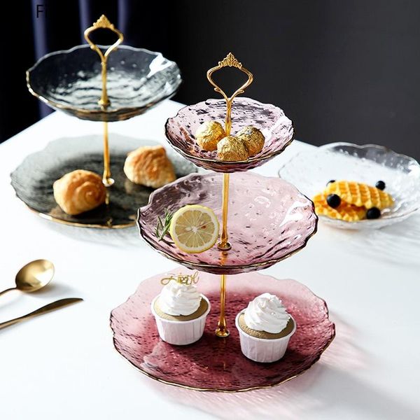 dishes & plates modern crown glass fruit plate household division cake snack shelves double/three layer candy kitchen utensils
dishes & plates modern crown glass fruit plate household division cake snack shelves double/three layer candy kitchen utensils