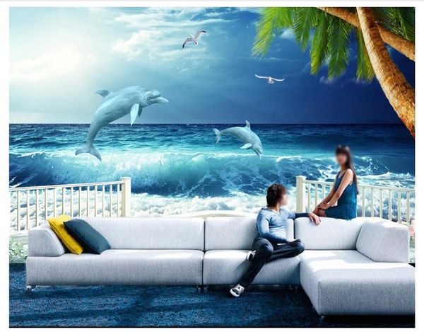 wallpapers 3d po wallpaper murals custom mediterranean mural sea dolphin coconut tree hd tv background wall home decor
wallpapers 3d po wallpaper murals custom mediterranean mural sea dolphin coconut tree hd tv background wall home decor