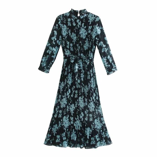 women dress printed high neck lined pleated long sleeves midi elegant femme robe ropa mujer vestidos 210420, Black;gray
women dress printed high neck lined pleated long sleeves midi elegant femme robe ropa mujer vestidos 210420, Black;gray