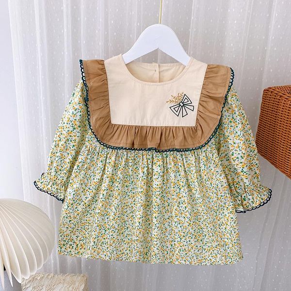 girl's dresses 2021 spring autumn long-sleeved floral dress lotus leaf decoration girl clothing children's kid clothes, Red;yellow
girl's dresses 2021 spring autumn long-sleeved floral dress lotus leaf decoration girl clothing children's kid clothes, Red;yellow