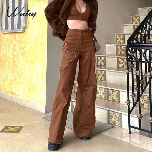 weekeep brown korean style vintage straight jeans women patched baggy 100% cotton wide leg denim trouser harajuku cargo pant women's, Blue
weekeep brown korean style vintage straight jeans women patched baggy 100% cotton wide leg denim trouser harajuku cargo pant women's, Blue