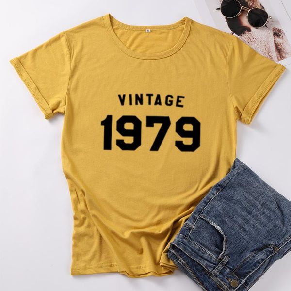 women's t-shirt vintage 1979 birthday 42th fashion harajuku women tshirt plus size cotton female clothing short sleeve tees casual s, White
women's t-shirt vintage 1979 birthday 42th fashion harajuku women tshirt plus size cotton female clothing short sleeve tees casual s, White