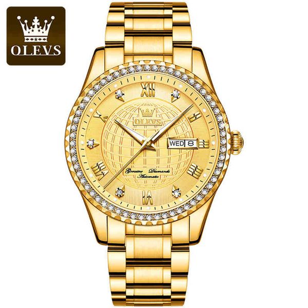 men gold clock luxury olevs s man automatic mechanical s waterproof fashion business human poison, Slivery;brown
men gold clock luxury olevs s man automatic mechanical s waterproof fashion business human poison, Slivery;brown