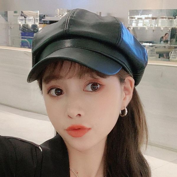 berets beret cap fashion women casual pu leather hat for autumn winter retro beanie caps solid color wholesale, Blue;gray
berets beret cap fashion women casual pu leather hat for autumn winter retro beanie caps solid color wholesale, Blue;gray