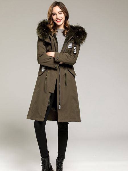 ayunsue natural liner parka long trench coat autumn winter jacket women raccoon fur collar overcoat my3539, Black
ayunsue natural liner parka long trench coat autumn winter jacket women raccoon fur collar overcoat my3539, Black
