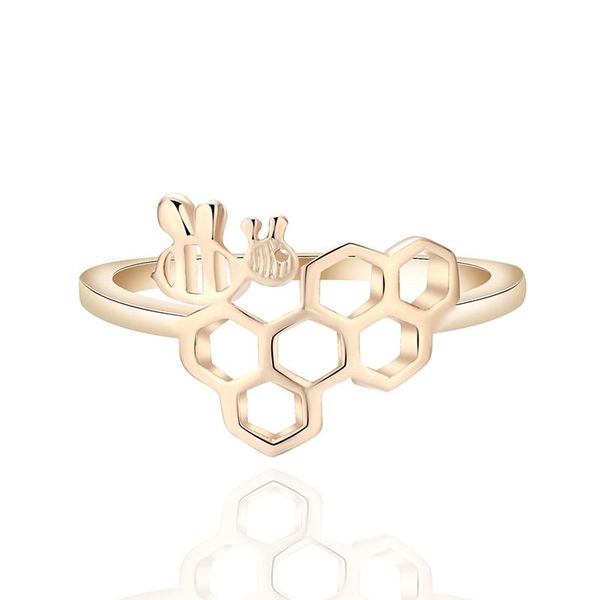 cluster rings creative bee geometric gold color adjustable ring charming women wedding accessories gifts fashion ladies party jewelry, Golden;silver
cluster rings creative bee geometric gold color adjustable ring charming women wedding accessories gifts fashion ladies party jewelry, Golden;silver