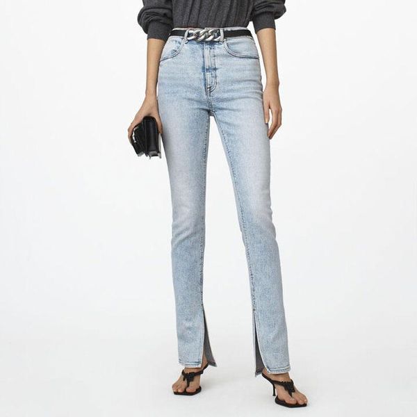 women's jeans high waist elasticity women slim casual wild lady, Blue
women's jeans high waist elasticity women slim casual wild lady, Blue