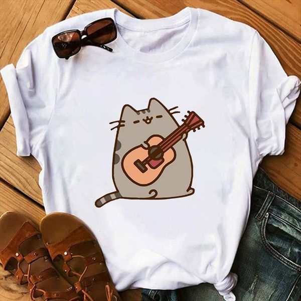 cute cat print summer womens t shirt fashion cartoon o neck short sleeve harajuku korean style tees, White
cute cat print summer womens t shirt fashion cartoon o neck short sleeve harajuku korean style tees, White