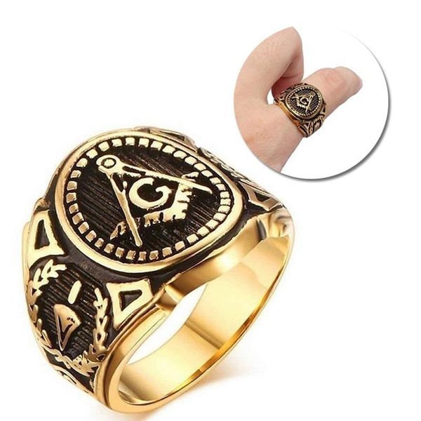 cluster rings vintage gold stainless steel men ring big mason asonry masonic ag retro punk silver color titanium male jewelry, Golden;silver
cluster rings vintage gold stainless steel men ring big mason asonry masonic ag retro punk silver color titanium male jewelry, Golden;silver