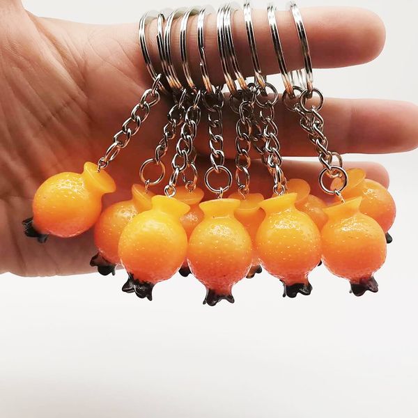 2021 fashion keychain creative gift simulation pomegranate fruit series keyring pendant student gifts, Silver
2021 fashion keychain creative gift simulation pomegranate fruit series keyring pendant student gifts, Silver