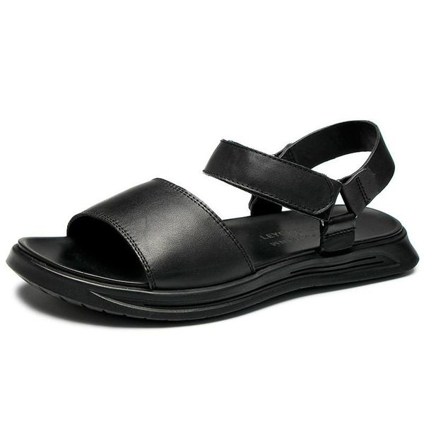 sandals men genuine leather roman shoes summer male japan streetwear business casual cowhide beach, Black
sandals men genuine leather roman shoes summer male japan streetwear business casual cowhide beach, Black