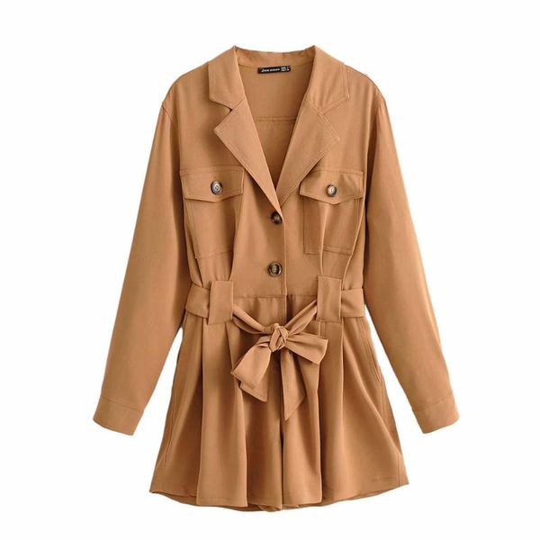 women's jumpsuits & rompers safari style khaki woman siamese shorts 2021 spring-autumn fashion turn-down collar sashes buttons ladies, Black;white
women's jumpsuits & rompers safari style khaki woman siamese shorts 2021 spring-autumn fashion turn-down collar sashes buttons ladies, Black;white