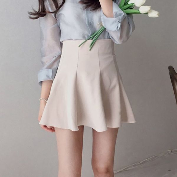 two piece dress summer all-match basic skirt solid color flared high waist large size a-line short pleated qwjx, White
two piece dress summer all-match basic skirt solid color flared high waist large size a-line short pleated qwjx, White