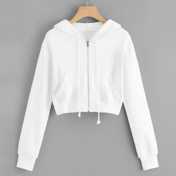 women's hoodies & sweatshirts sweatshirt women solid long sleeve zipper pocket shirt hooded blusas mujer de moda 2021, Black
women's hoodies & sweatshirts sweatshirt women solid long sleeve zipper pocket shirt hooded blusas mujer de moda 2021, Black