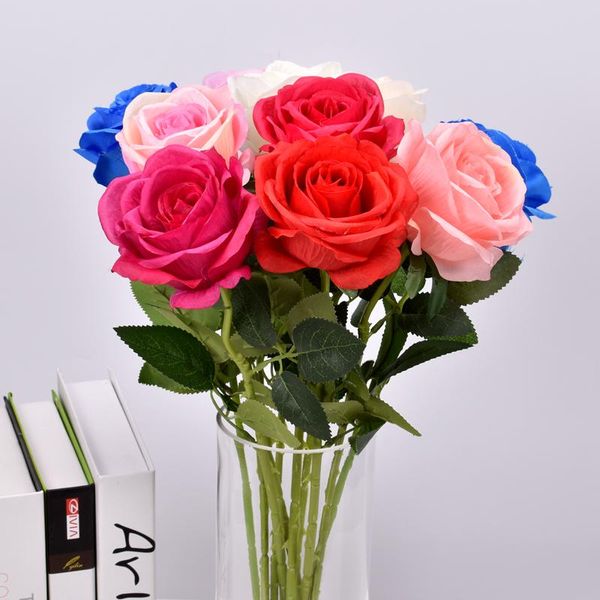 decorative flowers & wreaths artificial flower wedding arrangement rose single high flannel living room decoration high-end holiday party di
decorative flowers & wreaths artificial flower wedding arrangement rose single high flannel living room decoration high-end holiday party di