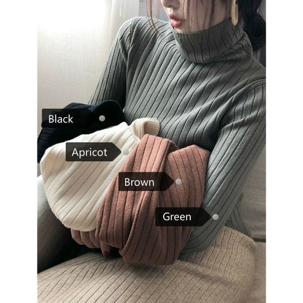 women's sweaters office ladies turtleneck sweater winter spring warm knitted jumper women basic fashion long sleeve slim pullovers kni, White;black
women's sweaters office ladies turtleneck sweater winter spring warm knitted jumper women basic fashion long sleeve slim pullovers kni, White;black