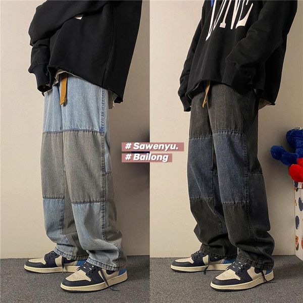 men's jeans autumn winter slim solid color patchwork patch daddy pants loose casual personality youth wear zcfo, Blue
men's jeans autumn winter slim solid color patchwork patch daddy pants loose casual personality youth wear zcfo, Blue