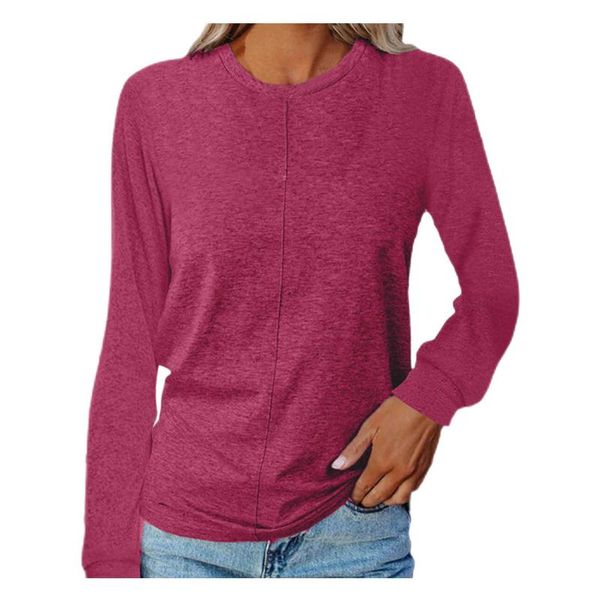 women's t-shirt minimalist tshirts blusas elegantes mujer o-neck loose solid long-sleeve summer shirt basic elegant, White
women's t-shirt minimalist tshirts blusas elegantes mujer o-neck loose solid long-sleeve summer shirt basic elegant, White