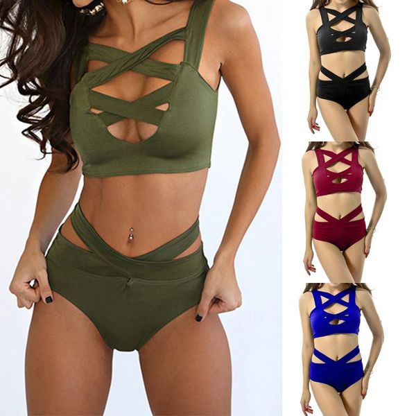 women's swimwear 2 pieces/set bandage woman swimsuit high waist y2k bikini bathing swimming suit 2021, White;black
women's swimwear 2 pieces/set bandage woman swimsuit high waist y2k bikini bathing swimming suit 2021, White;black