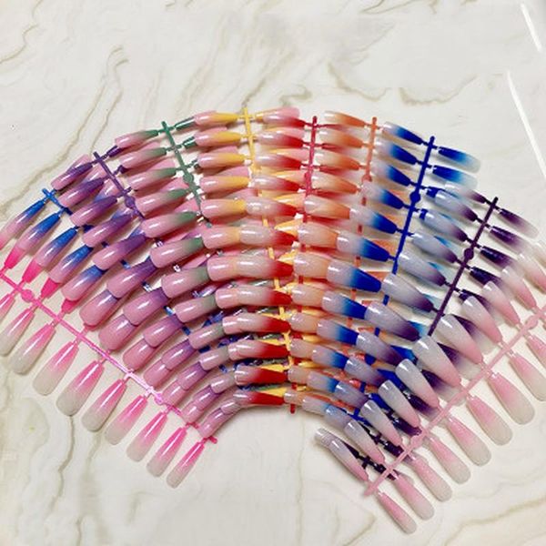 pcs detachable long coffin fake nails rainbow ballerina full coverage nail art tips colorful beauty artificial false, Red;gold
pcs detachable long coffin fake nails rainbow ballerina full coverage nail art tips colorful beauty artificial false, Red;gold