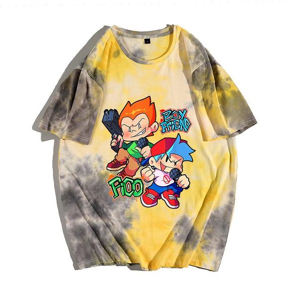 women's t-shirt summer tshirt friday night funkin cotton print short sleeve tie dye harajuku streetwear video game fashion loose tee, White
women's t-shirt summer tshirt friday night funkin cotton print short sleeve tie dye harajuku streetwear video game fashion loose tee, White