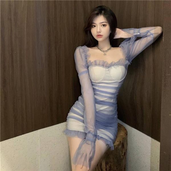 casual dresses gauze long sleeve bodycon dress summer sweet design clothing folds slash neck empire backless slim solid for women, Black;gray
casual dresses gauze long sleeve bodycon dress summer sweet design clothing folds slash neck empire backless slim solid for women, Black;gray