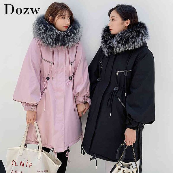 winter warm space cotton coat women solid lace up zipper fashion padded mid long parka jacket ladies thicken hooded veste femme 210414, Black
winter warm space cotton coat women solid lace up zipper fashion padded mid long parka jacket ladies thicken hooded veste femme 210414, Black