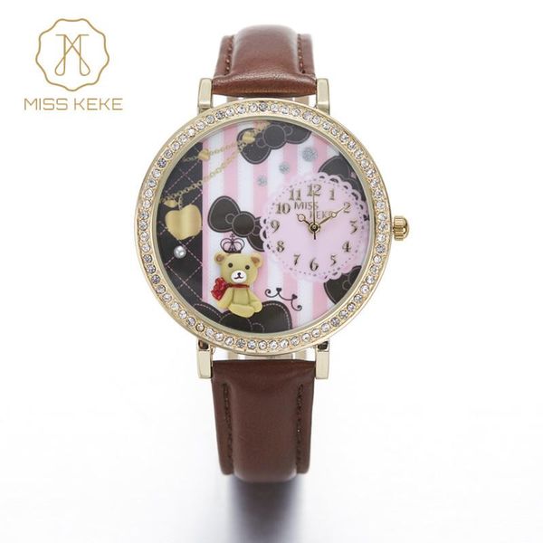 miss keke 3d clay cute mini world bear rhinestone watches clocks relogio feminino ladies women quartz leather wristwatches 924, Slivery;brown
miss keke 3d clay cute mini world bear rhinestone watches clocks relogio feminino ladies women quartz leather wristwatches 924, Slivery;brown