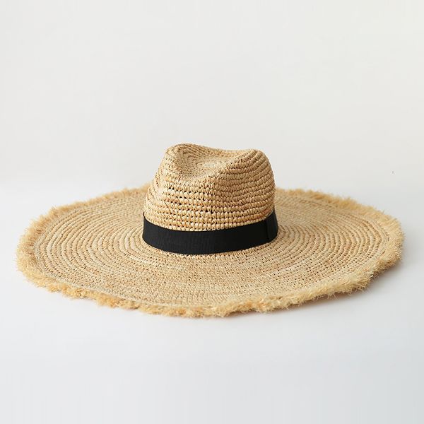 fashion big hat wind hand woven edging jazz straw with enlarged eaves, Blue;gray
fashion big hat wind hand woven edging jazz straw with enlarged eaves, Blue;gray