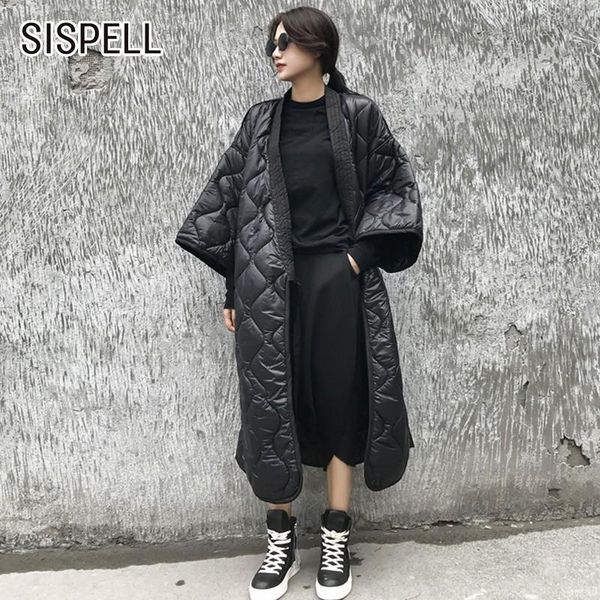 women's trench coats sispell winter down jackets v neck batwing sleeve bandage loose black female coat fashion streetwear clothes tide, Tan;black
women's trench coats sispell winter down jackets v neck batwing sleeve bandage loose black female coat fashion streetwear clothes tide, Tan;black