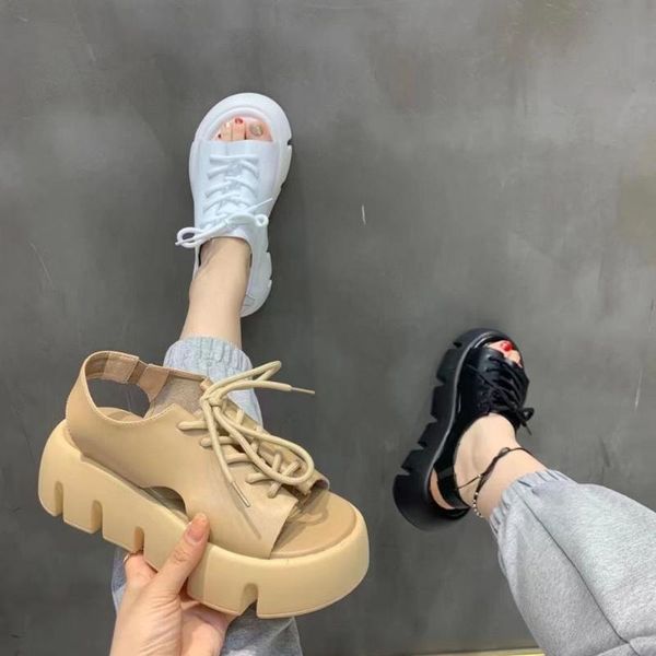 sandals fashion women summer wedge heels ruffle peep toe lace up strappy pumps shoes high heel platform open toes, Black
sandals fashion women summer wedge heels ruffle peep toe lace up strappy pumps shoes high heel platform open toes, Black