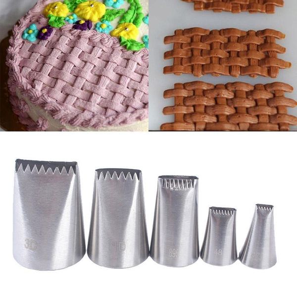 5pcs/set stainless steel cake icing piping nozzle basket weave pastry tips cream cupcake for sugar craft decorating tools baking &
5pcs/set stainless steel cake icing piping nozzle basket weave pastry tips cream cupcake for sugar craft decorating tools baking &