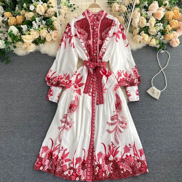casual dresses autumn folk women ladies retro printed stand collar lantern sleeve waist lace up single-breasted swing long pidg, Black;gray
casual dresses autumn folk women ladies retro printed stand collar lantern sleeve waist lace up single-breasted swing long pidg, Black;gray