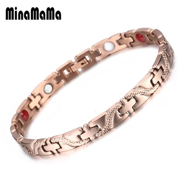 link, chain stainless steel health energy ion germanium magnetic bracelet for woman men dragon pattern twisted link, Black
link, chain stainless steel health energy ion germanium magnetic bracelet for woman men dragon pattern twisted link, Black