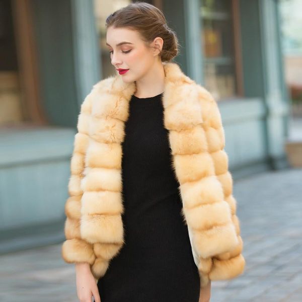 women's fur & faux arlenesain custom 2021 design gold color horizontal sable women jacket v-line back, Black
women's fur & faux arlenesain custom 2021 design gold color horizontal sable women jacket v-line back, Black