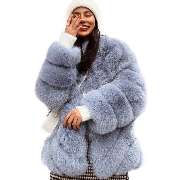 women's fur & faux real coat women fashion female winter outerwear luxury thick warm jacket natural for, Black
women's fur & faux real coat women fashion female winter outerwear luxury thick warm jacket natural for, Black