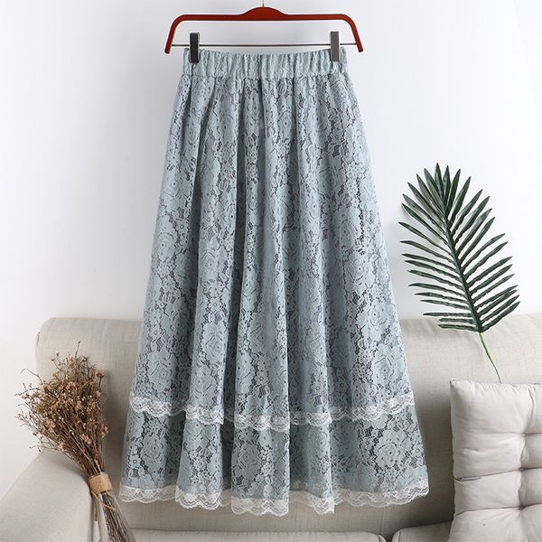 skirts lace yarn skirt long autumn 2021 women korean pleated mesh student's a line fairy fashion summer a39b, Black
skirts lace yarn skirt long autumn 2021 women korean pleated mesh student's a line fairy fashion summer a39b, Black