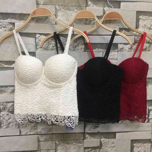 women's tanks & camis p142 sweet floral lace push up bralet bustier corset wedding party cropped plus size nrds, White
women's tanks & camis p142 sweet floral lace push up bralet bustier corset wedding party cropped plus size nrds, White
