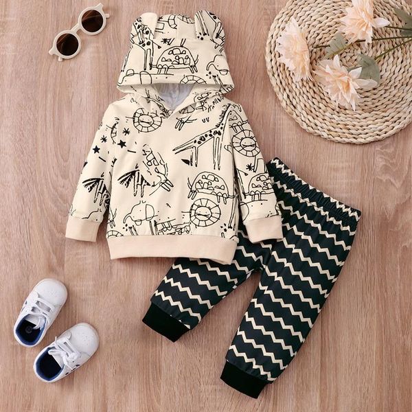 clothing sets baby boy clothes girl outfit 2 pcs cute print hoodied long sleeve +wave striped trousers spring 0-24m, White
clothing sets baby boy clothes girl outfit 2 pcs cute print hoodied long sleeve +wave striped trousers spring 0-24m, White